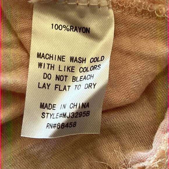 Pink Mixed Media Sleeveless Knit Top with Crinkle Chiffon and Beading Size M - Picture 8 of 10